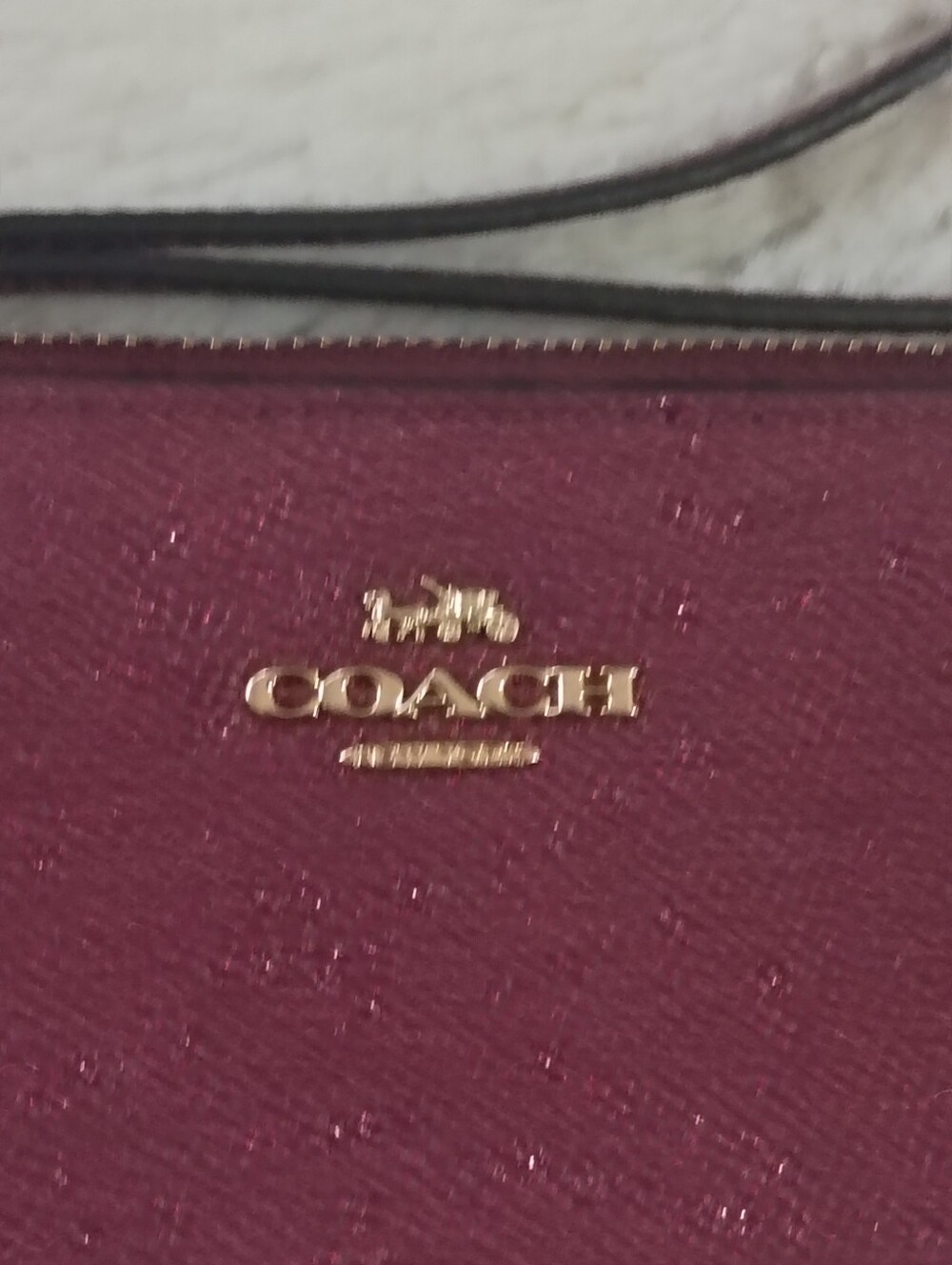 COACH Metallic Corner Zip Wristlet - Picture 2 of 10